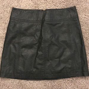 Free People Leather skirt